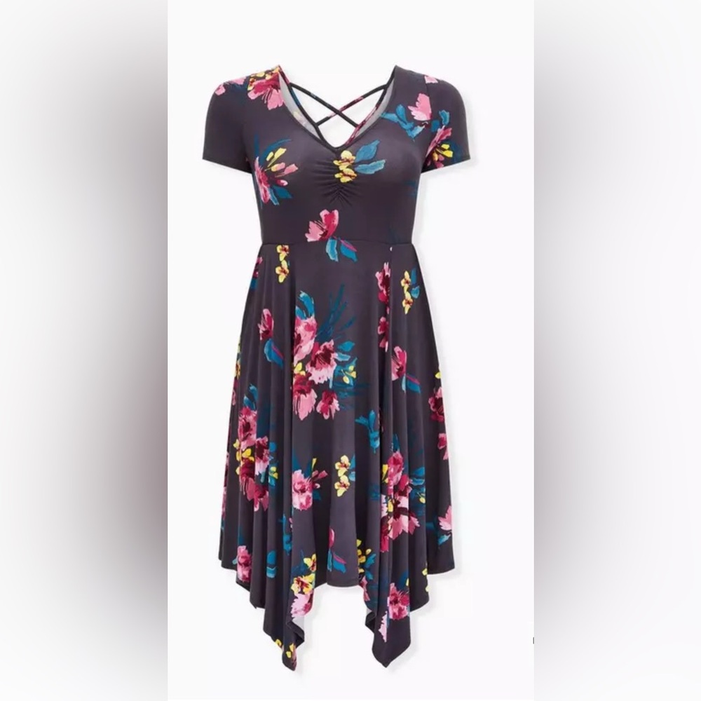 TORRID | Midi Jersey Skater Dress Sz 00 M
